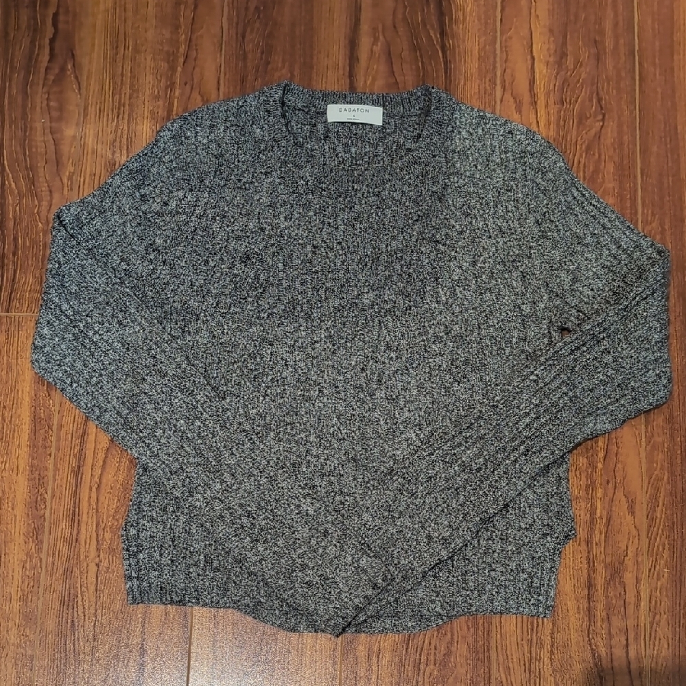 Babaton Nathaniel Grey Marl Sweater Size Small
